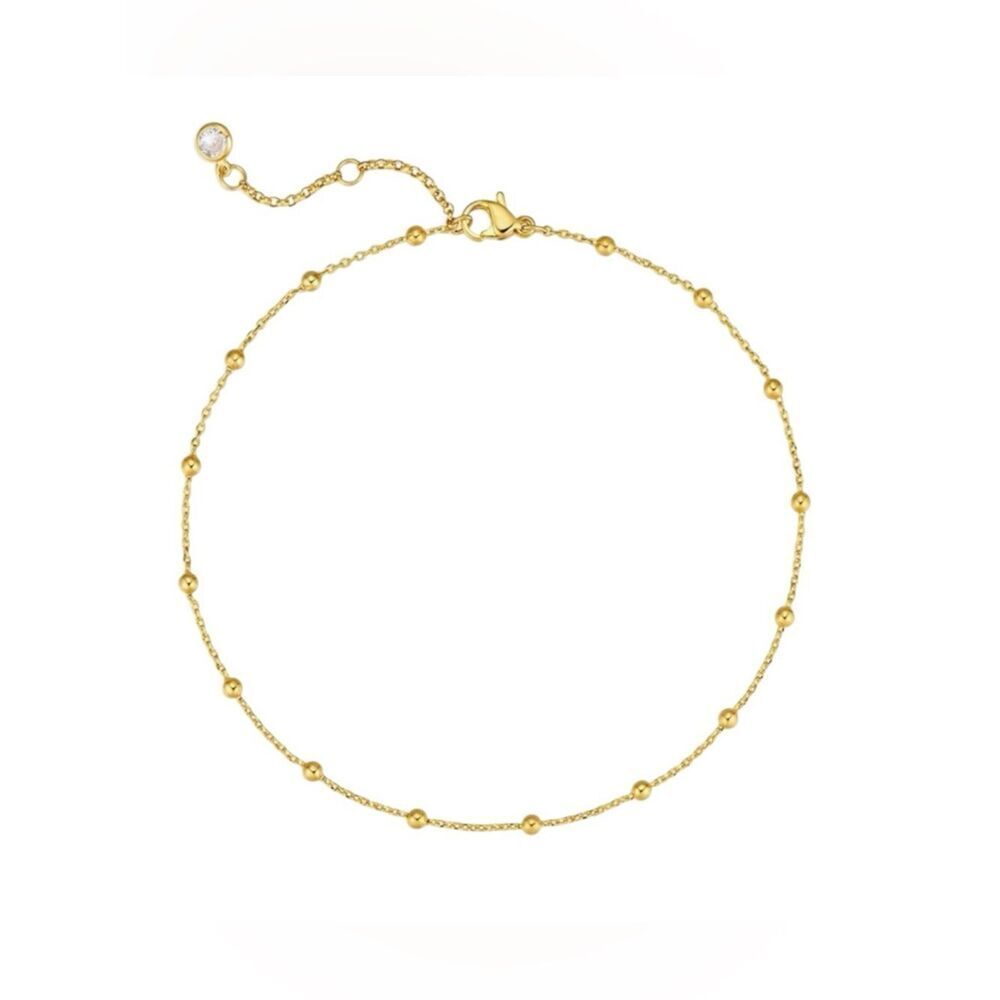 NEW 14K Gold Plated Dainty Boho Ankle Bracelet